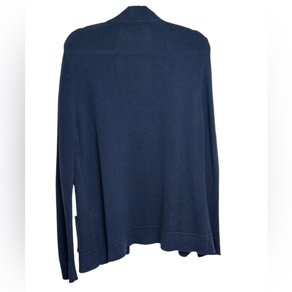 Appleseed’s 100% Cotton Blue Open Front Cardigan – Size M - Picture 5 of 6